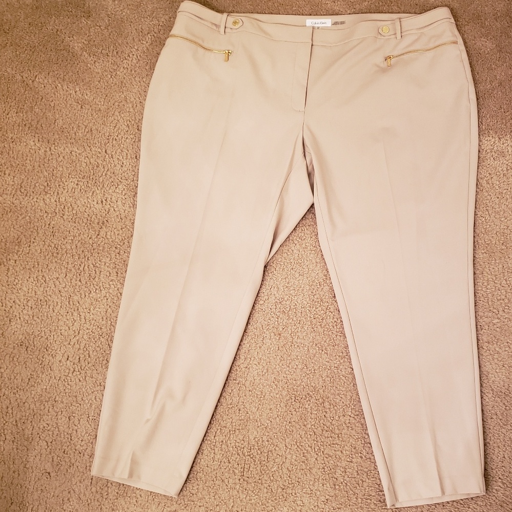 Calvin Klein Latte Straight Pants